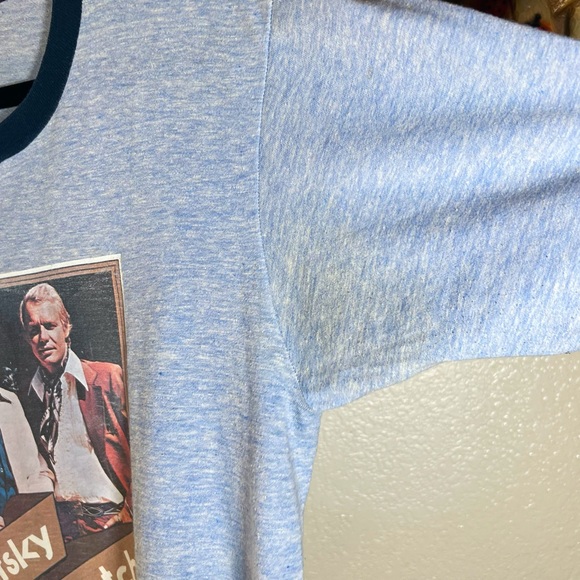 70s/80s Starsky Hutch Iron On Ringer Tee - Picture 5 of 6
